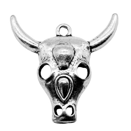 Zinc Alloy Animal Pendants, antique silver color plated, vintage & fashion jewelry & DIY 