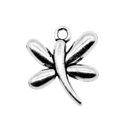 Zinc Alloy Animal Pendants, Dragonfly, antique silver color plated, vintage & fashion jewelry & DIY 