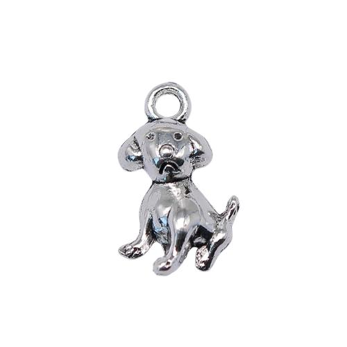 Zinc Alloy Animal Pendants, Dog, antique silver color plated, vintage & fashion jewelry & DIY 