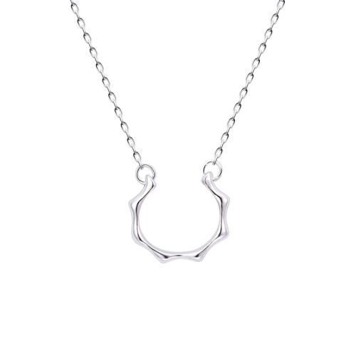 Sterling Silver Jewelry Necklace, 925 Sterling Silver, fashion jewelry & Unisex Approx 45 cm [