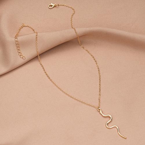 Zinc Alloy Necklace, with 7cm extender chain, fashion jewelry & for woman, rose gold color .5 cm 