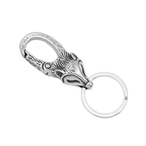 Stainless Steel Key Chain, 304 Stainless Steel, Unisex, original color [