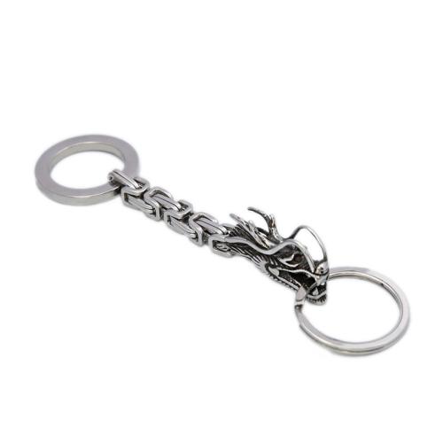 Stainless Steel Key Chain, 304 Stainless Steel, polished, Unisex, original color [