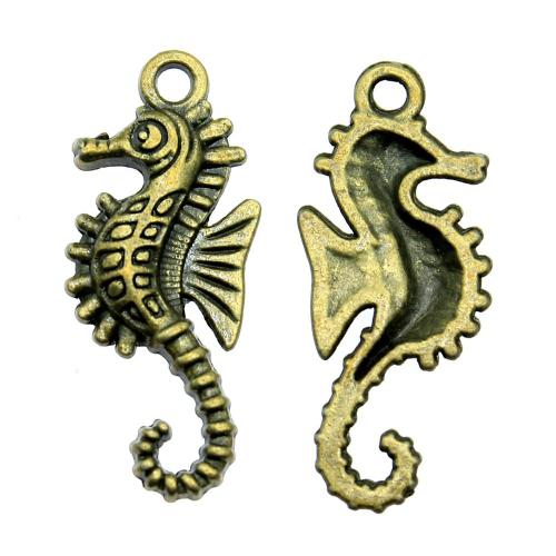 Zinc Alloy Animal Pendants, Seahorse, antique bronze color plated, vintage & fashion jewelry & DIY 