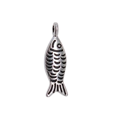 Zinc Alloy Animal Pendants, Fish, plated, vintage & fashion jewelry & DIY 