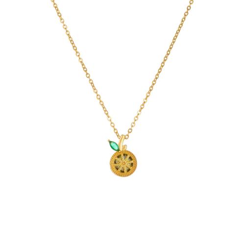 Collier de bijoux de titane, Acier titane, avec laiton, avec 5cm chaînes de rallonge, Placage, styles différents pour le choix & pavé de micro zircon & pour femme, plus de couleurs à choisir cm, Vendu par PC