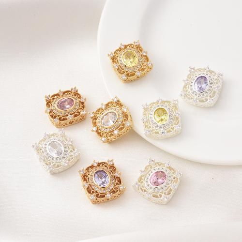 Brass Spacer Beads, plated, DIY & micro pave cubic zirconia Approx 1.5mm [