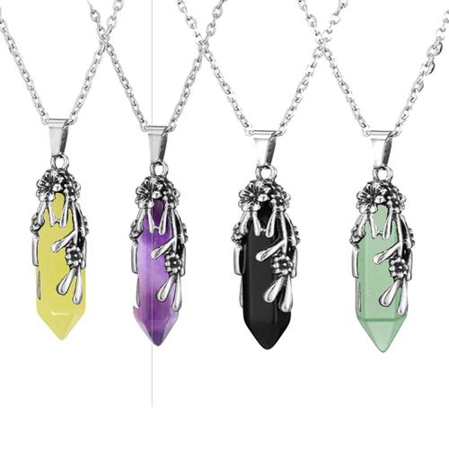 Gemstone Necklaces, 304 Stainless Steel, with Natural Stone & for woman [