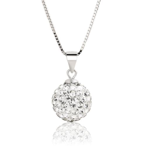 Cubic Zirconia Micro Pave Sterling Silver Necklace, 925 Sterling Silver, with 5cm extender chain, fashion jewelry & micro pave cubic zirconia & for woman Approx 40 cm 