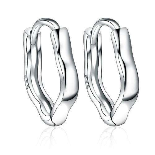 Sterling Silver Huggie Hoop Earring, 925 Sterling Silver, fashion jewelry & for woman 