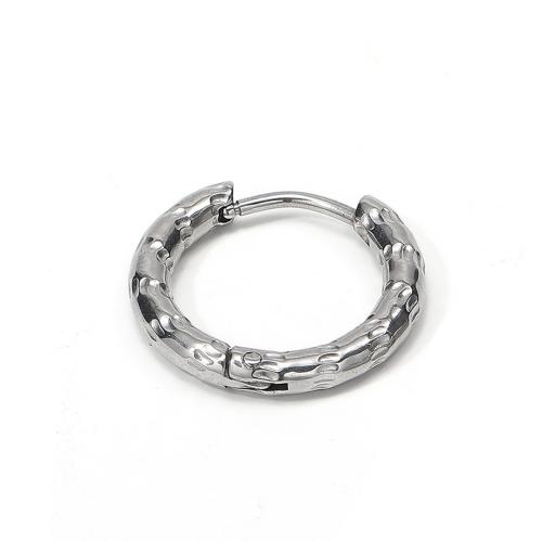 Stainless Steel Huggie Hoop Earring, 304 Stainless Steel, fashion jewelry & Unisex, original color 