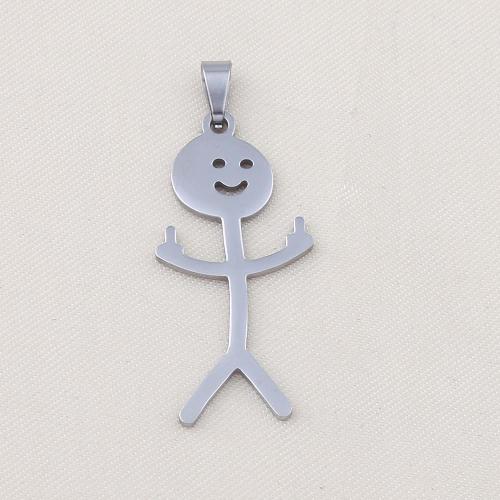 Pendentifs en acier inoxydable, Acier inoxydable 304, Placage, DIY, argent Vendu par PC