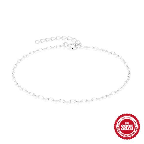 Sterling Silber Armbänder, 925 Sterling Silber, für Frau, Silberfarbe, verkauft von PC