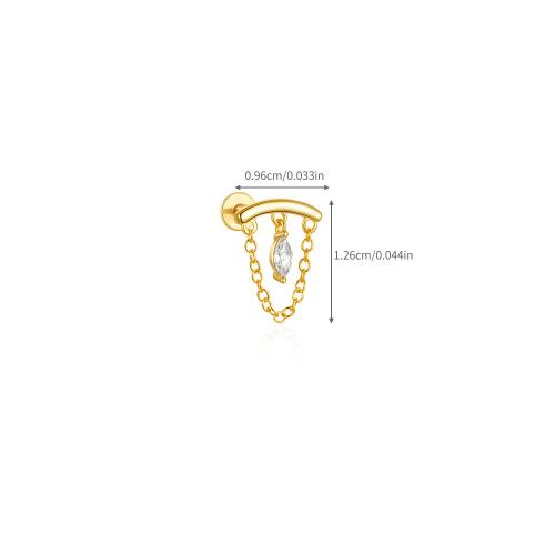 Pendiente de plata cubic zirconia Micro Pave Sterling, plata de ley 925, diferentes estilos para la opción & micro arcilla de zirconia cúbica & para mujer, más colores para la opción, Vendido por UD