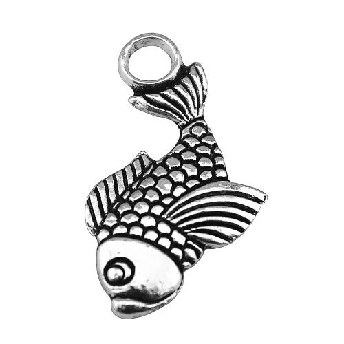 Zinc Alloy Animal Pendants, Fish, antique silver color plated, vintage & fashion jewelry & DIY 