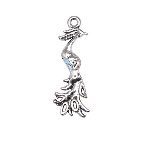 Zinc Alloy Animal Pendants, Phoenix, plated, vintage & fashion jewelry & DIY 