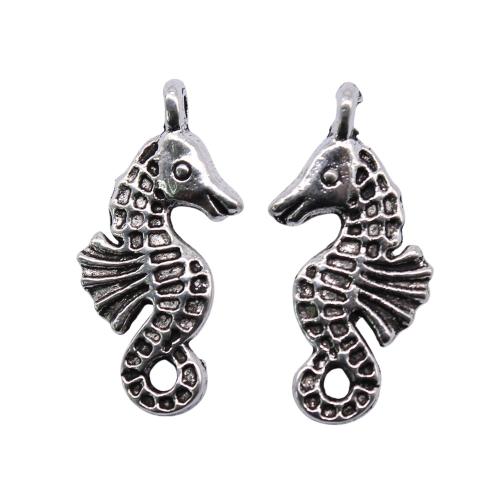 Zinc Alloy Animal Pendants, Seahorse, plated, vintage & fashion jewelry & DIY 