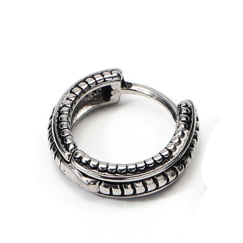 Stainless Steel Huggie Hoop Earring, 304 Stainless Steel, fashion jewelry & for man, original color 