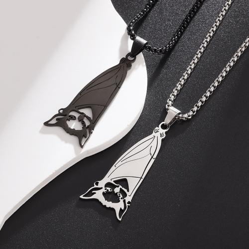 Stainless Steel Jewelry Necklace, 304 Stainless Steel, Owl, plated, fashion jewelry cm [