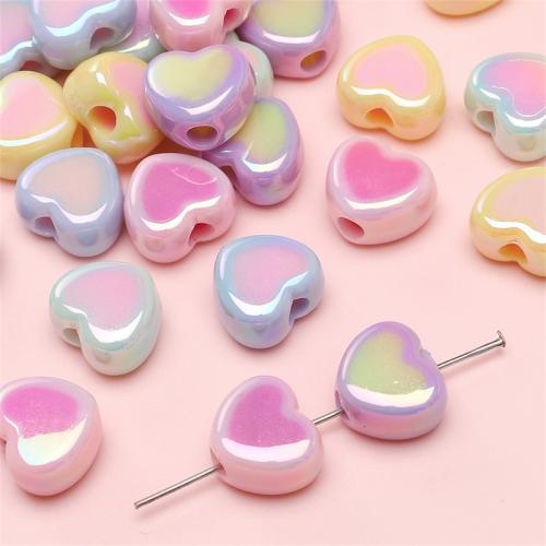 Plating Acrylic Beads, colorful plated, DIY [