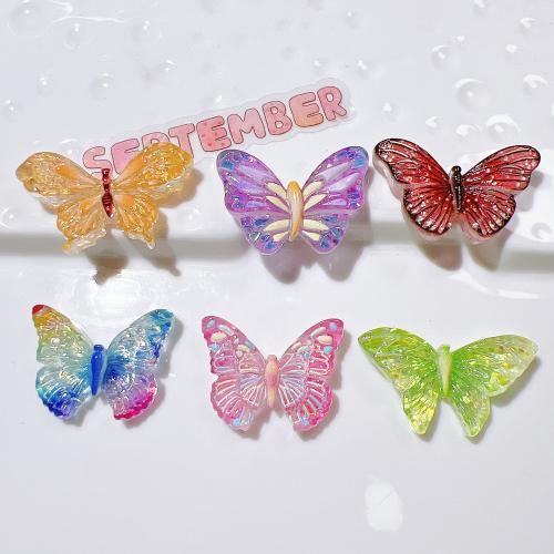 Mobile Phone DIY Decoration, Resin, Butterfly, epoxy gel 