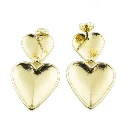 Sterling Silver Drop Earring, 925 Sterling Silver, Heart, fashion jewelry & for woman 