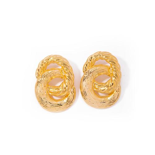 Brass Stud Earring, fashion jewelry & for woman 