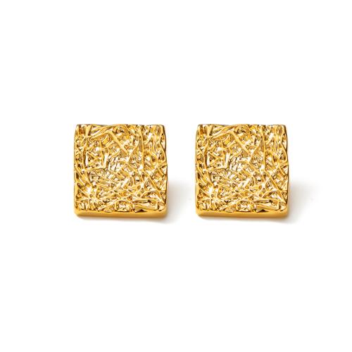 Brass Stud Earring, fashion jewelry & for woman 25mm 