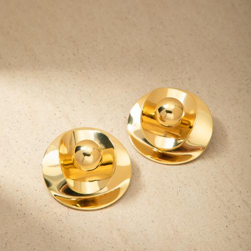 Brass Stud Earring, fashion jewelry & for woman 