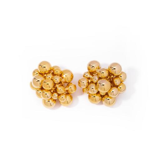 Brass Stud Earring, fashion jewelry & for woman 