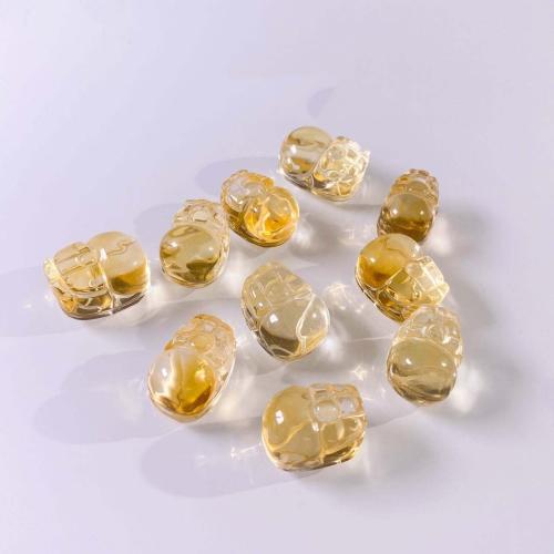 Natural Citrine Beads, Mythical Wild Animal, DIY yellow 