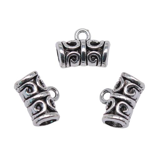 Zinc Alloy Bail Beads, antique silver color plated, vintage & fashion jewelry & DIY 