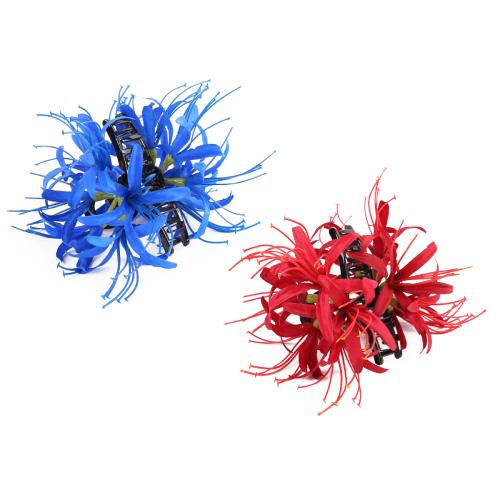 Hair Claw Clips, Plastic, with Polyester, for woman 