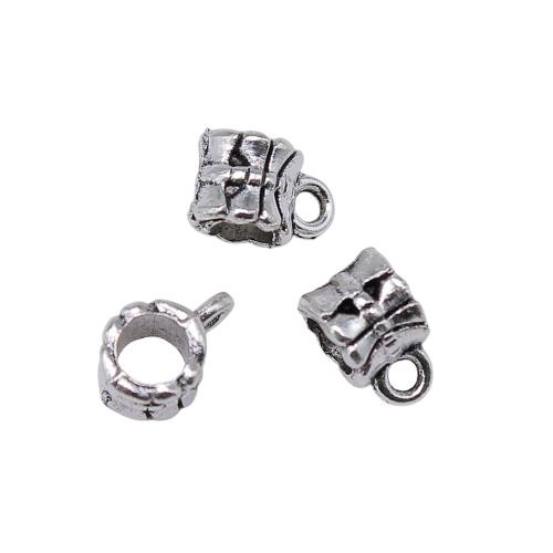 Zinc Alloy Bail Beads, antique silver color plated, vintage & fashion jewelry & DIY [