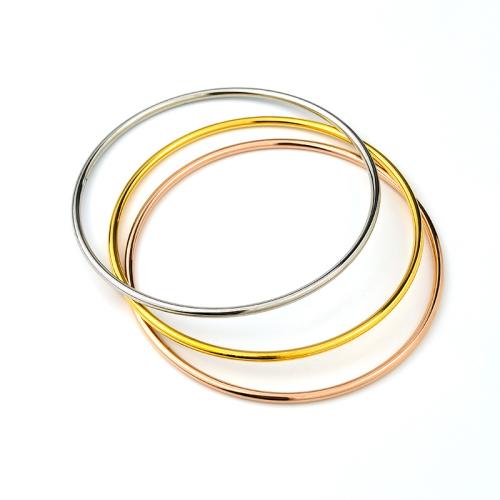 Stainless Steel Bangle, 304 Stainless Steel, plated, for woman 