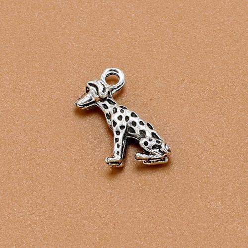 Zinc Alloy Animal Pendants, Dog, antique silver color plated, vintage & fashion jewelry & DIY Approx [