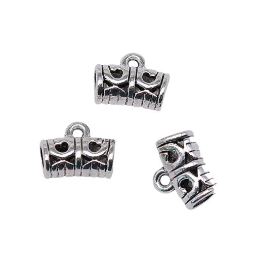 Zinc Alloy Bail Beads, antique silver color plated, vintage & fashion jewelry & DIY 