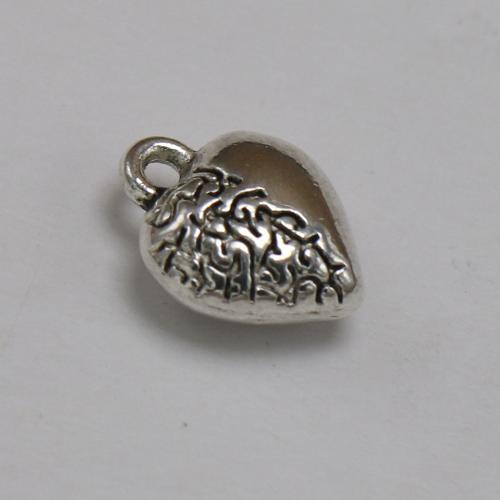 Zinc Alloy Heart Pendants, antique silver color plated, vintage & fashion jewelry & DIY Approx [