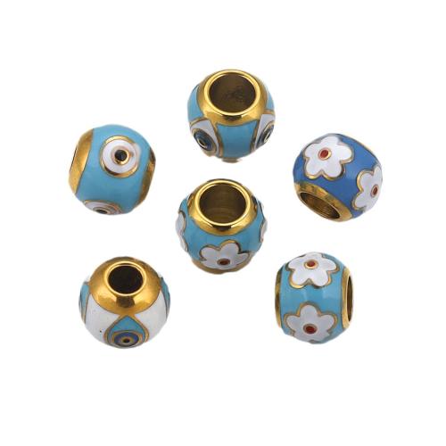 Stainless Steel Large Hole Beads, 304 Stainless Steel, DIY & enamel 