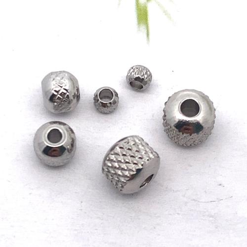 Stainless Steel Beads, 304 Stainless Steel, DIY original color 