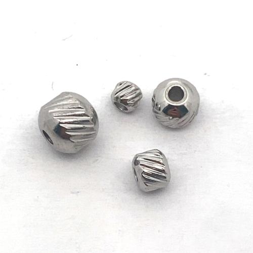 Stainless Steel Beads, 304 Stainless Steel, DIY original color 