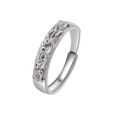 Sterling Silver Finger Ring, 925 Sterling Silver, plated, Unisex original color 