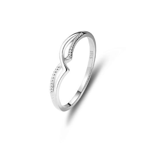 Anillo de dedo Zirconia Micro Pave Sterling Silver Cubic, Plata de ley 925, Joyería & diverso tamaño para la opción & micro arcilla de zirconia cúbica & para mujer, Vendido por UD[