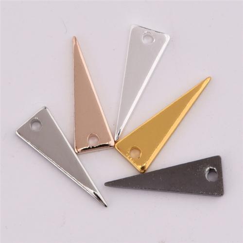 Brass Jewelry Pendants, Triangle, plated, fashion jewelry 