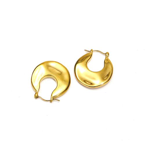 Stainless Steel Leverback Earring, 304 Stainless Steel, Vacuum Ion Plating, fashion jewelry & for woman, golden 