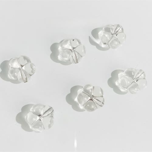 Cristal clair naturel, quartz clair, fleur, DIY, blanc, 12mm, Vendu par PC