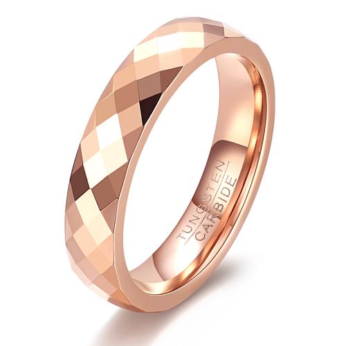 Titan Stahl Fingerring, Titanstahl, plattiert, unisex & verschiedene Größen vorhanden, Roségold, verkauft von PC