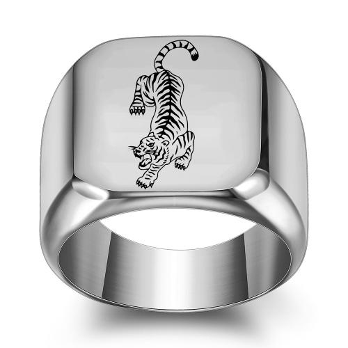 Anillo de dedo de acero Titanium de, Partículas de acero, chapado, unisexo & diverso tamaño para la opción, más colores para la opción, Vendido por UD