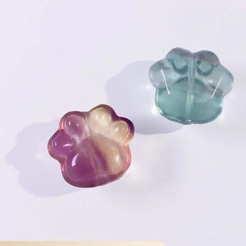 Fluorite Beads, Natural Fluorite, Claw, DIY, Random Color, 15mm 