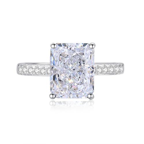 Zircon pavent argent sterling Bague, Argent sterling 925, bijoux de mode & normes différentes pour le choix & pavé de micro zircon & pour femme, plus de couleurs à choisir, Vendu par PC